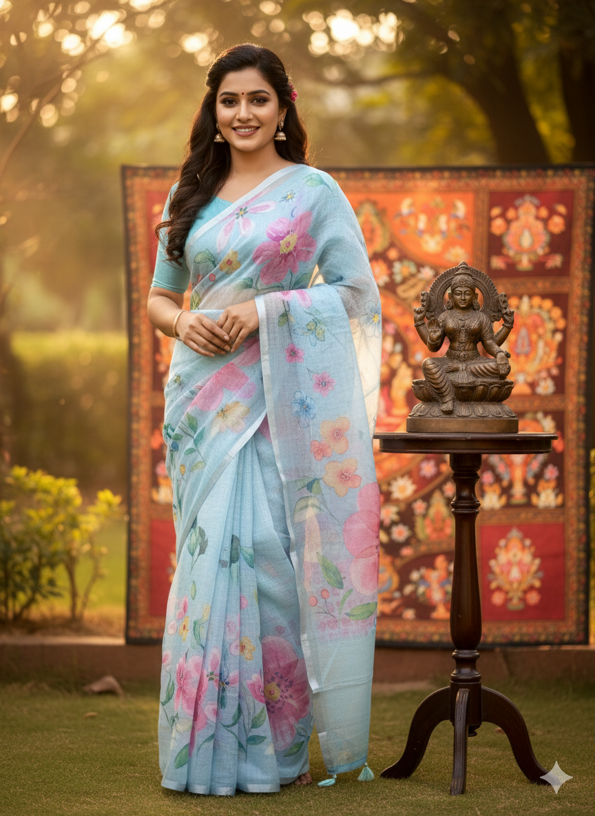 Linen Kota Sarees