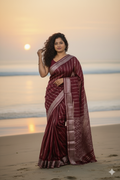 Mangalagiri Handloom Saree with Zari Border