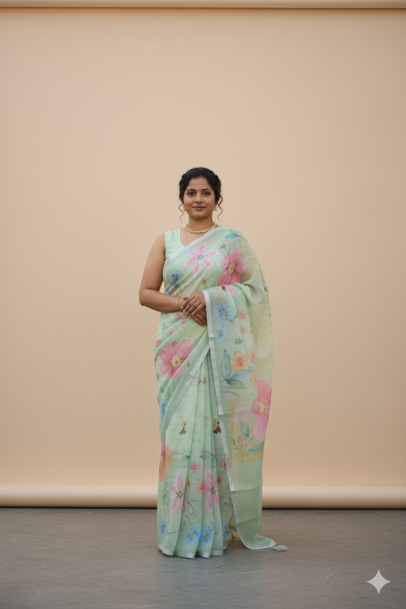 Linen Kota Sarees
